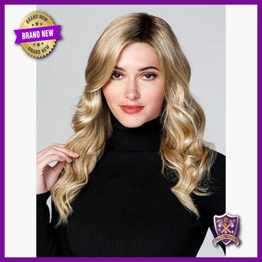 Synthetic Lace Front Half Wig Topper 18" Length Clip In Hair Loss